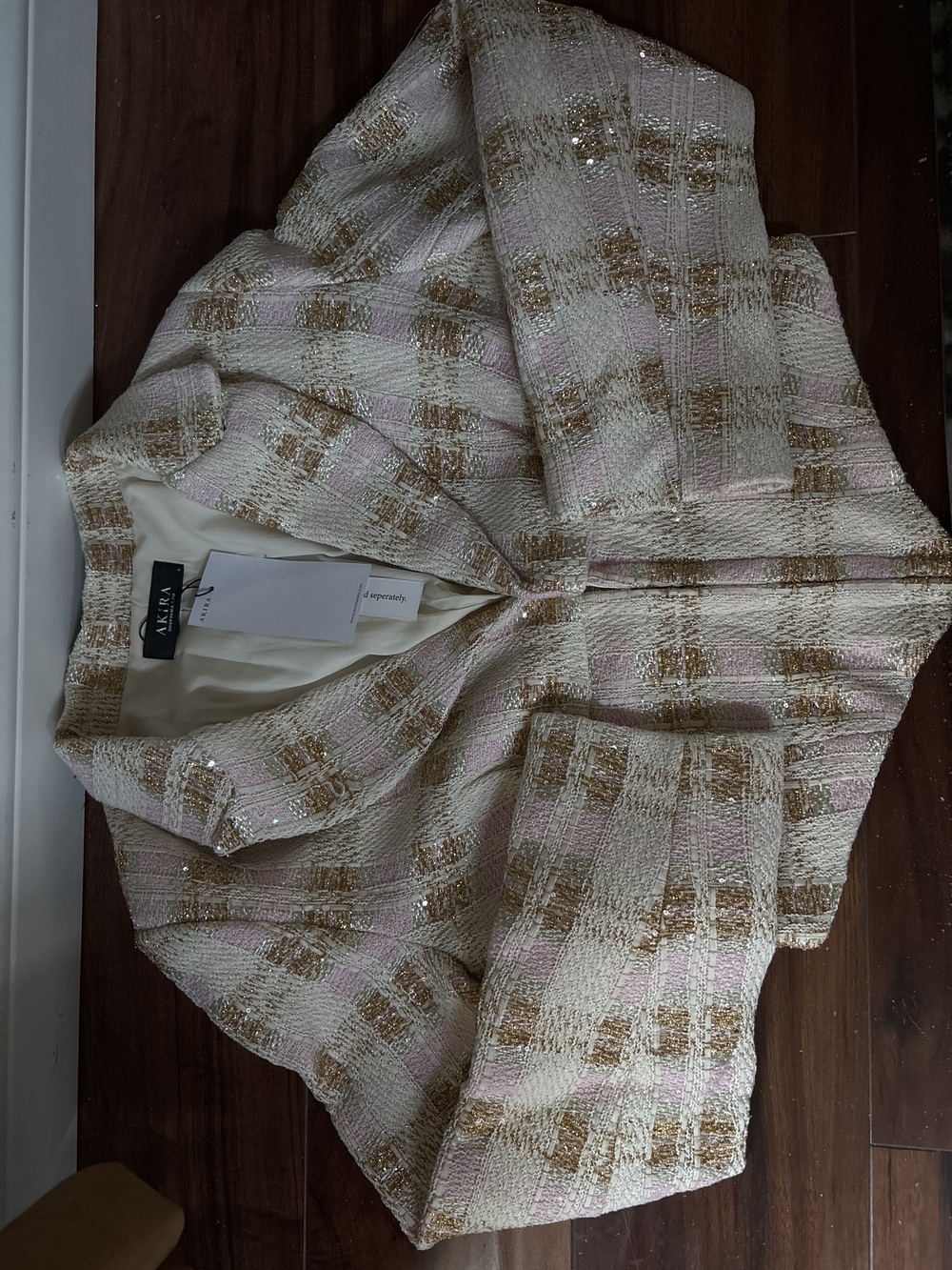 AKIRA FLORENCE TWEED BLAZER Size LL